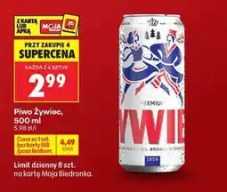 Biedronka piwo Żywiec 500 ml oferta