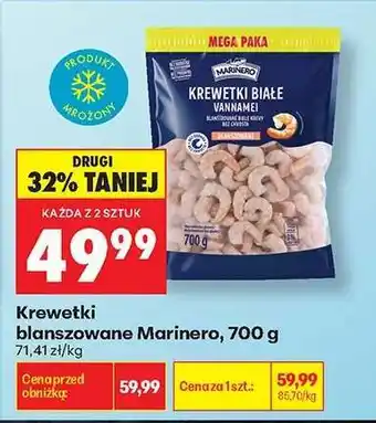 Biedronka Krewetki blanszowane Marinero, 700 g oferta