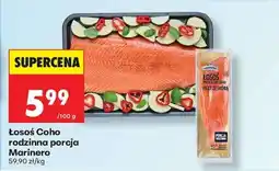 Biedronka Łosoś Coho rodzinna porcja Marinero oferta