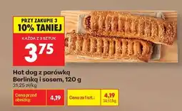 Biedronka Hot dog z parówką Berlinką i sosem , 120 g oferta