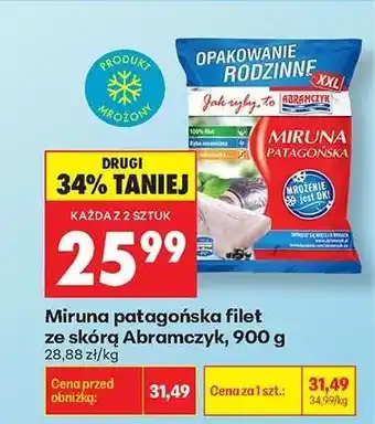 Biedronka Miruna patagońska filet ze skórą Abramczyk, 900 g oferta