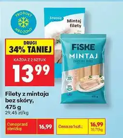 Biedronka Filety z mintaja bez skóry 475 g oferta
