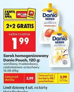 Biedronka Serek homogenizowany Danio Pouch, 120 g oferta