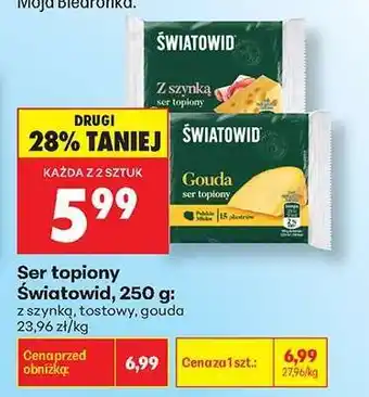 Biedronka Ser topiony Światowid, 250 g oferta