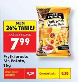 Biedronka Frytki proste Mr. Potato 1 kg oferta