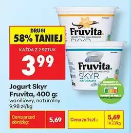 Biedronka Jogurt Skyr Fruvita, 400 g oferta