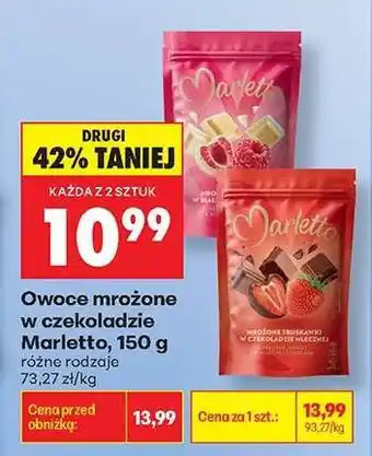 Biedronka Owoce mrożone w czekoladzie Marletto, 150 g oferta