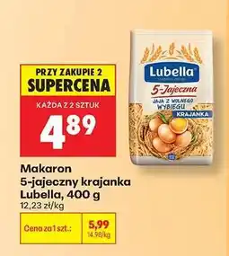 Biedronka Makaron 5-jajeczny krajanka Lubella, 400 g oferta