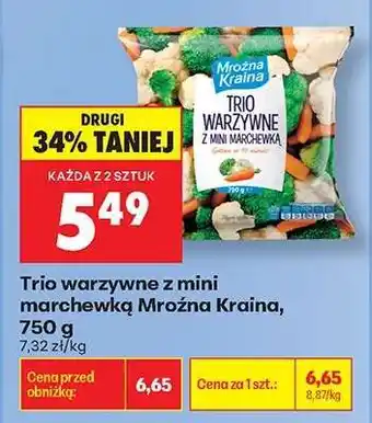 Biedronka Trio warzywne z mini marchewką Mroźna Kraina 750 g oferta