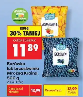 Biedronka Borówka lub brzoskwinia Mroźna Kraina, 500 g oferta