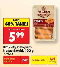 Biedronka Krokiety z mięsem Nasze Smaki, 400 g oferta