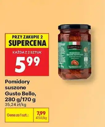 Biedronka Pomidory suszone Gusto Bello 280 g / 170 g oferta