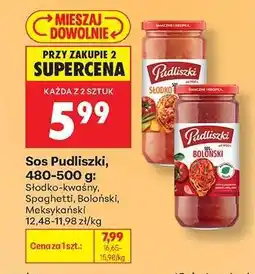 Biedronka Sos Pudliszki, 480-500 g oferta