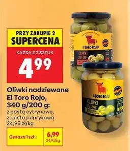 Biedronka Oliwki nadziewane El Toro Rojo, 340 g/200 g oferta