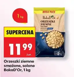 Biedronka Orzeszki ziemne smażone, solone BakaD’Or, 1 kg oferta