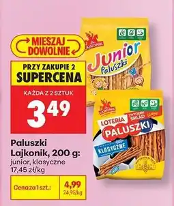 Biedronka Paluszki Lajkonik, 200 g oferta