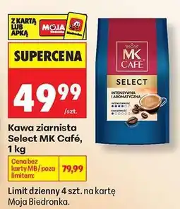 Biedronka Kawa ziarnista Select MK Café, 1 kg oferta