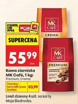 Biedronka Kawa ziarnista MK Café, 1 kg oferta