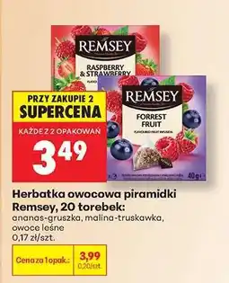 Biedronka Herbatka owocowa piramidki Remsey 20 torebek oferta