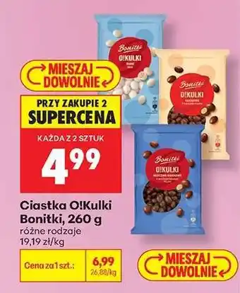 Biedronka Ciastka O!Kulki Bonitki, 260 g oferta