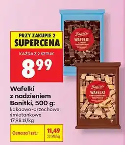 Biedronka Wafelki z nadzieniem Bonitki, 500 g oferta