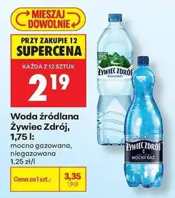 Biedronka Woda źródlana Żywiec Zdrój, 1,75 l oferta