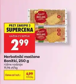 Biedronka Herbatniki maślane Bonitki , 250 g oferta