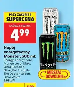 Biedronka Napój energetyczny Monster 500 ml oferta