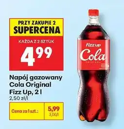 Biedronka Napój gazowany Cola Original Fizz Up, 2 l oferta