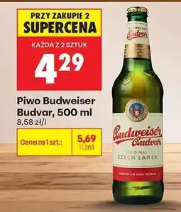 Biedronka Piwo Budweiser Budvar 500 ml oferta