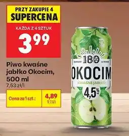 Biedronka Piwo kwasne jabłko Okocim, 500 ml oferta