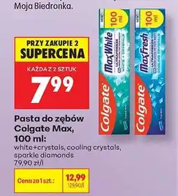 Biedronka Pasta do zębów Colgate Max, 100 ml oferta