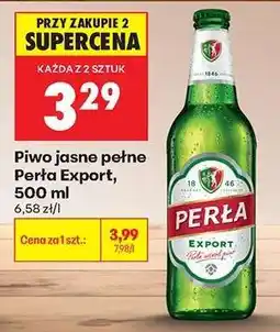 Biedronka Piwo jasne pełne Perła Export, 500 ml oferta
