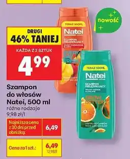 Biedronka Szampon do włosów Natei, 500 ml oferta