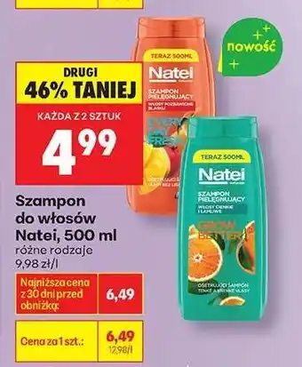 Biedronka Szampon do włosów Natei, 500 ml oferta