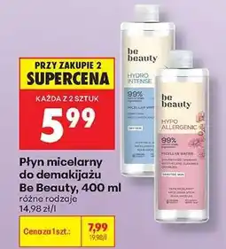 Biedronka Płyn micelarny do demakijażu Be Beauty, 400 ml oferta
