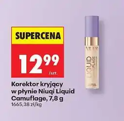 Biedronka Korektor kryjący w płynie Niuqi Liquid Camuflage, 7,8 g oferta
