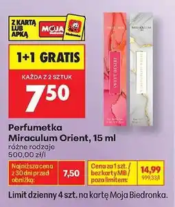 Biedronka Perfumetka Miraculum Orient, 15 ml oferta