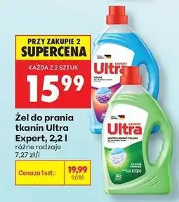 Biedronka Żel do prania tkanin Ultra Expert, 2,2 l oferta