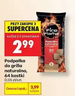 Biedronka podpałka do grilla naturalna 64 kostki oferta
