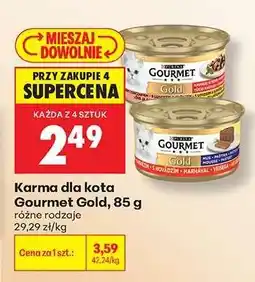 Biedronka Karma dla kota Gourmet Gold, 85 g oferta