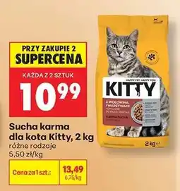 Biedronka Sucha karma dla kota Kitty, 2 kg oferta