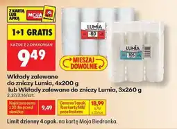 Biedronka Wkłady zalewane do zniczy Lumia, 4x200 g lub Wkłady zalewane do zniczy Lumia, 3x260 g oferta