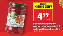 Biedronka Dżem truskawkowy o obniżonej zawartości cukrów Rapsodia 410 g oferta