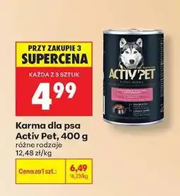 Biedronka Karma dla psa Activ Pet, 400 g oferta