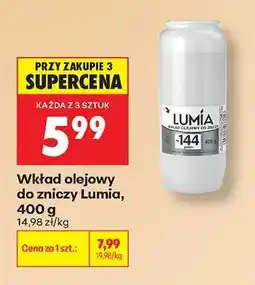 Biedronka Wkład olejowy do zniczy Lumia, 400 g oferta