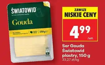 Biedronka Ser Gouda Światowid plastry, 150 g oferta
