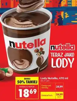 Biedronka Lody Nutella, 470 ml oferta