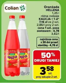 Carrefour Oranżada Hellena różne rodzaje oferta
