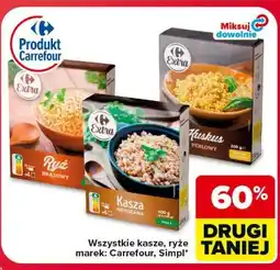 Carrefour Wszystkie kasze, ryże marek Carrefour, Simpl oferta